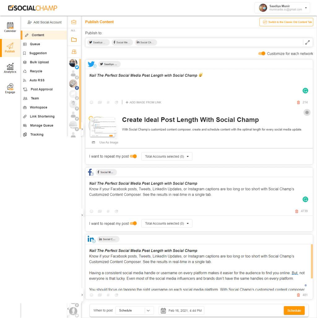 Soziale Konten hinzufügen 4