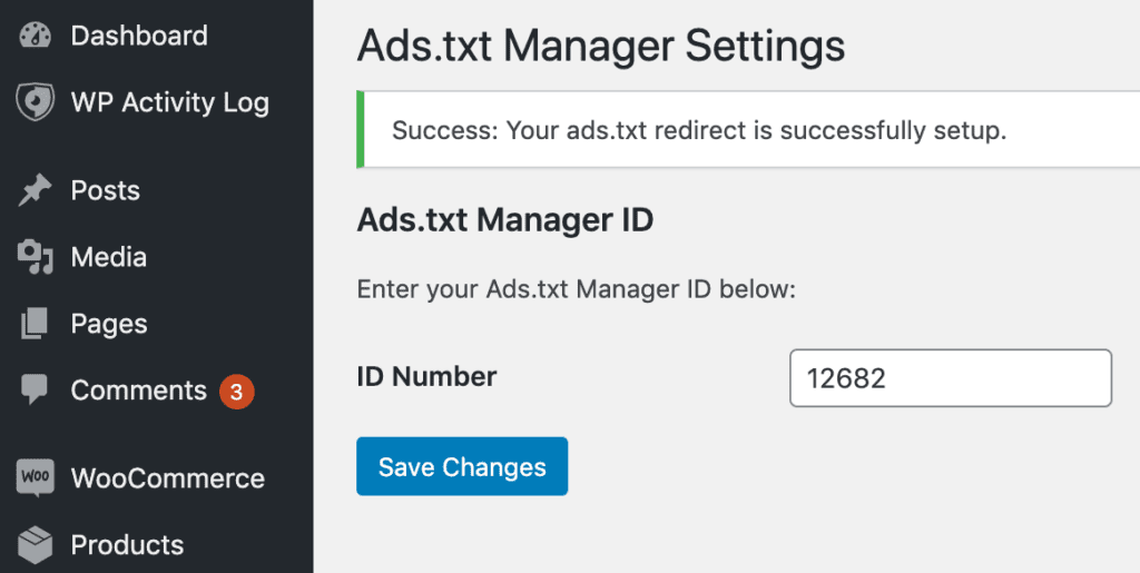 Ads Manager Plugin