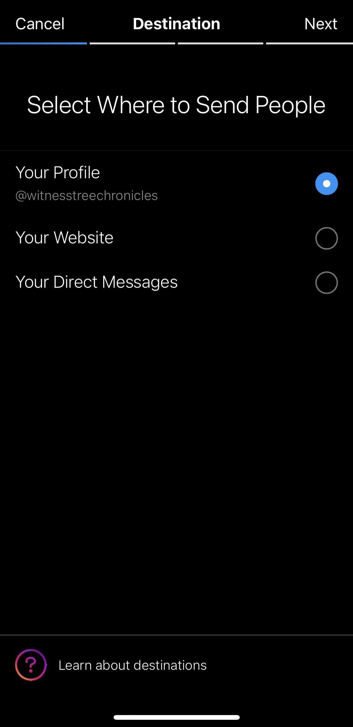 Instagram Werbung - mobile App