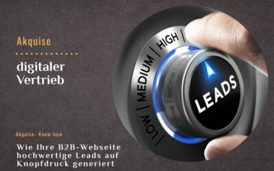 Wie Ihre B2B-Webseite hochwertige Leads auf Knopfdruck generiert